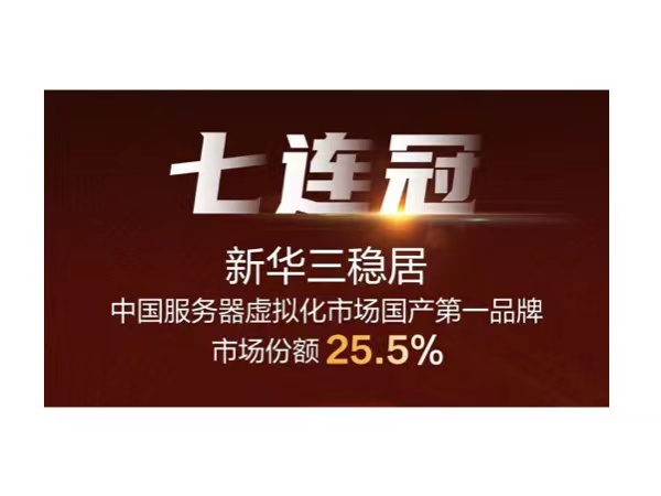 七连冠！新华三稳居服务器虚拟化国产品牌第一
