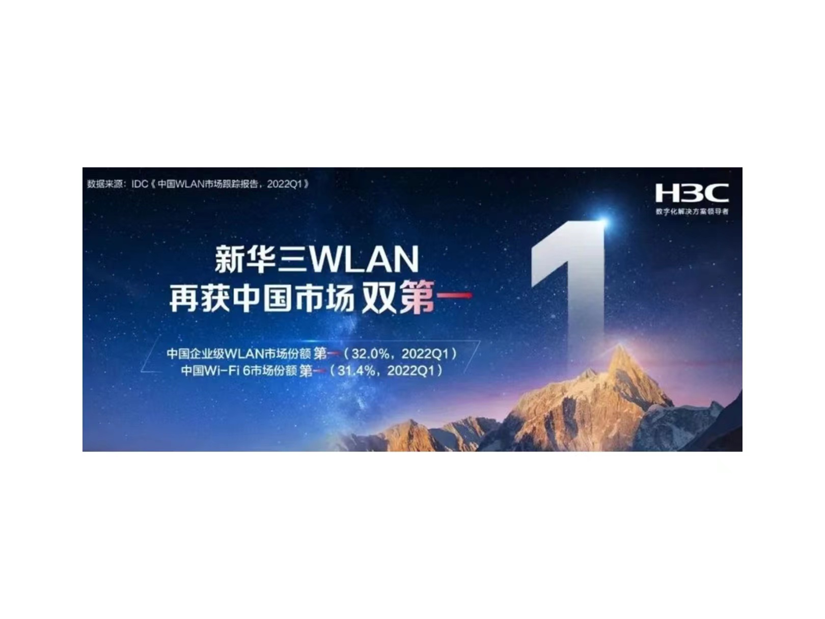 连续13年领航中国企业级WLAN市场，新华三一季度再折桂冠